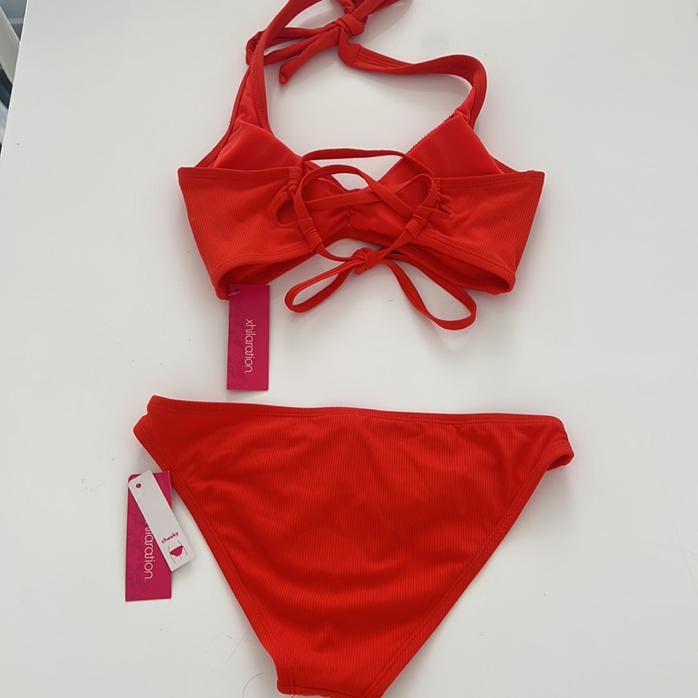 NEW Ribbed red orange bikini!❤️🧡 - Picture 2 of 4